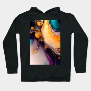 Lucent Bubbles - Abstract Alcohol Ink Resin Art Hoodie